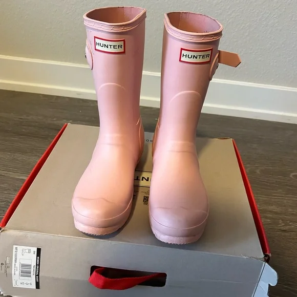 Hunter Shoes Pink Sand Short Hunter Boots Size Poshmark